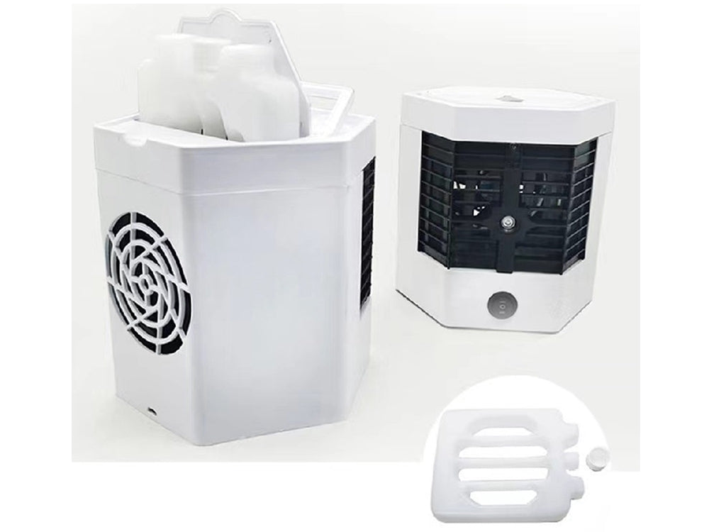 Mini luftkonditionering 2-i-1 USB med luftfuktare 8 W