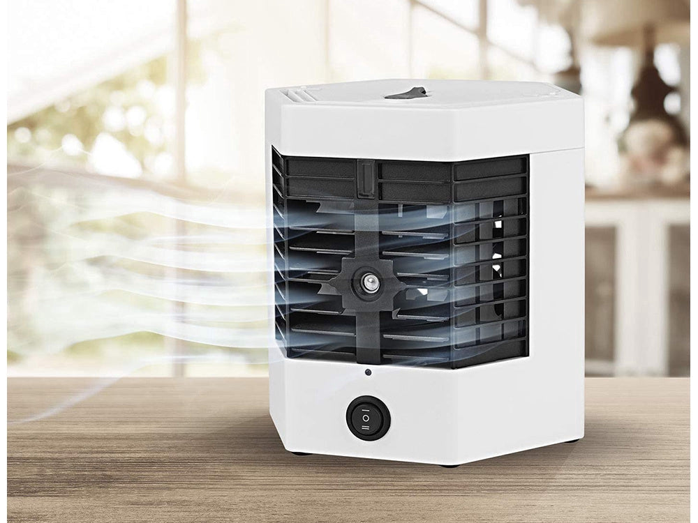 Mini luftkonditionering 2-i-1 USB med luftfuktare 8 W