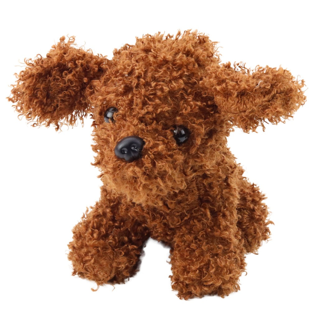 Mjukisdjur pudel mini brun plysch 20 cm