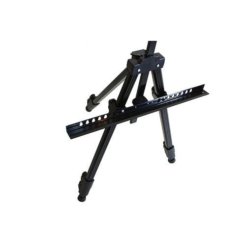 Målarstativ A-form justerbart 77-160 cm svart med fodral