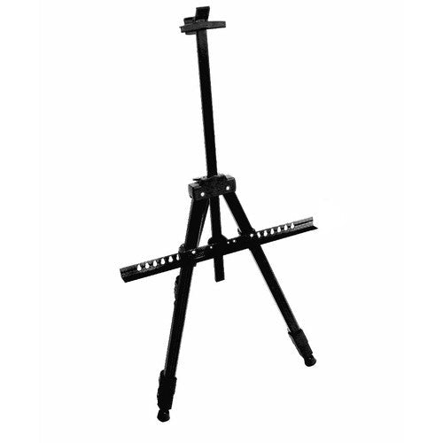 Målarstativ A-form justerbart 77-160 cm svart med fodral