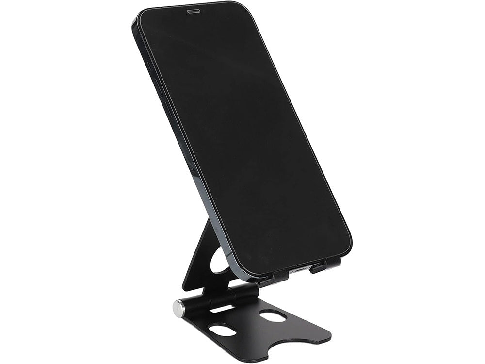 Mobilhållare/surfplatteställ vikbar metall svart justerbar 9,5 cm