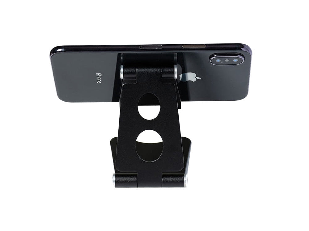 Mobilhållare/surfplatteställ vikbar metall svart justerbar 9,5 cm