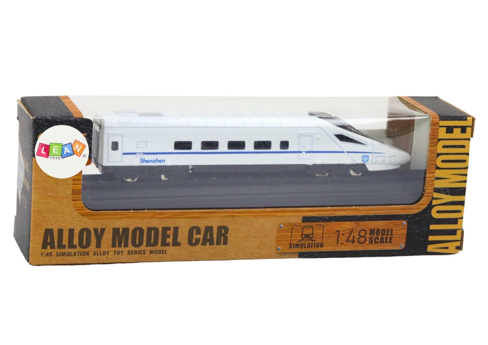 Modelltågvagn 1:48 i metall vit 15,5 cm CE/EN71 3+
