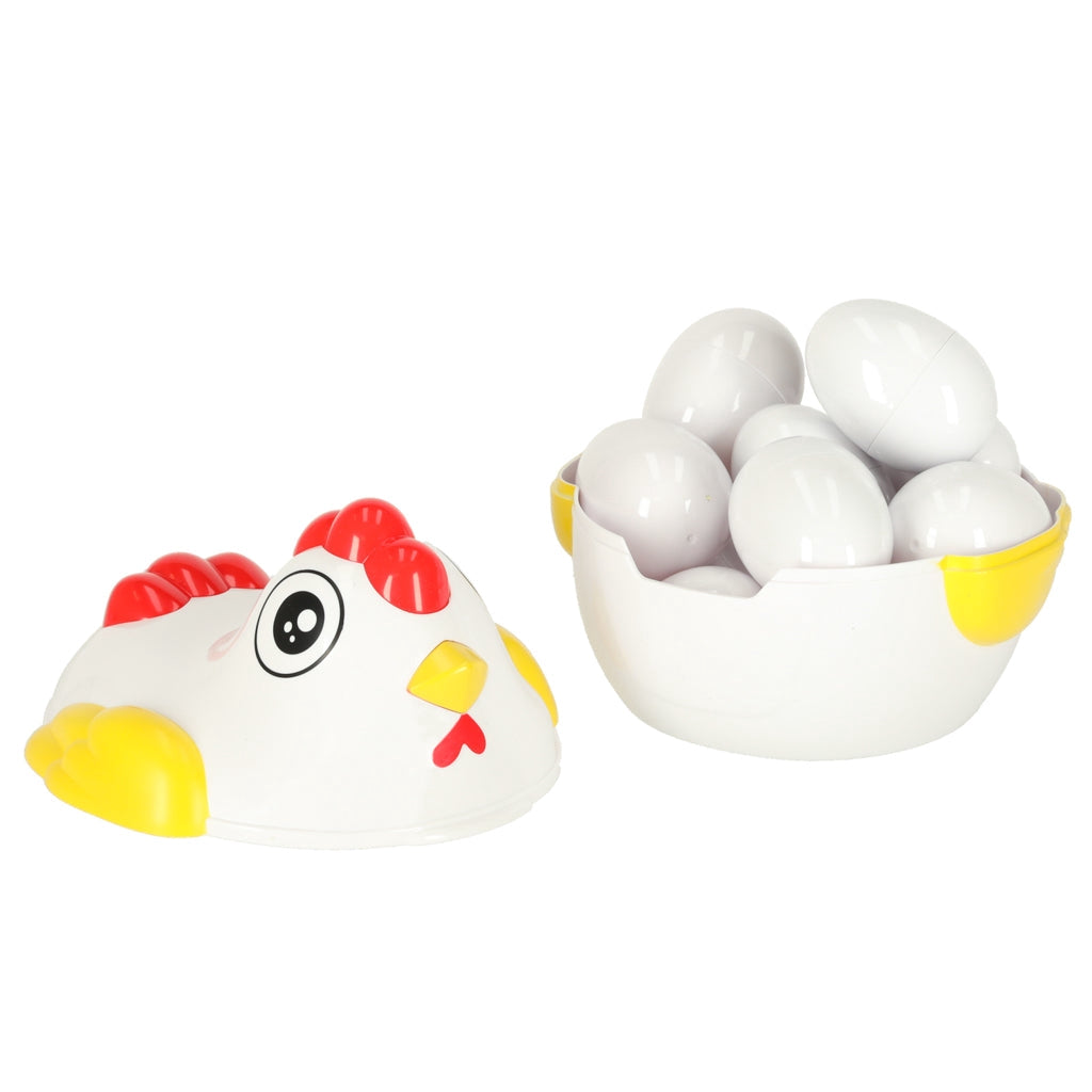 Montessori formpussel ägg 12-pack i hönbehållare, 18 mån+