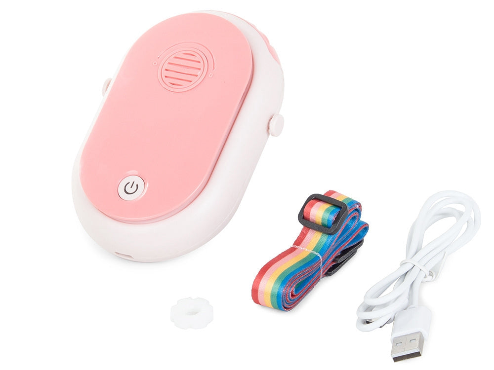 Nackfläkt med aromaterapi 3 hastigheter 2000 mAh USB blandade färger