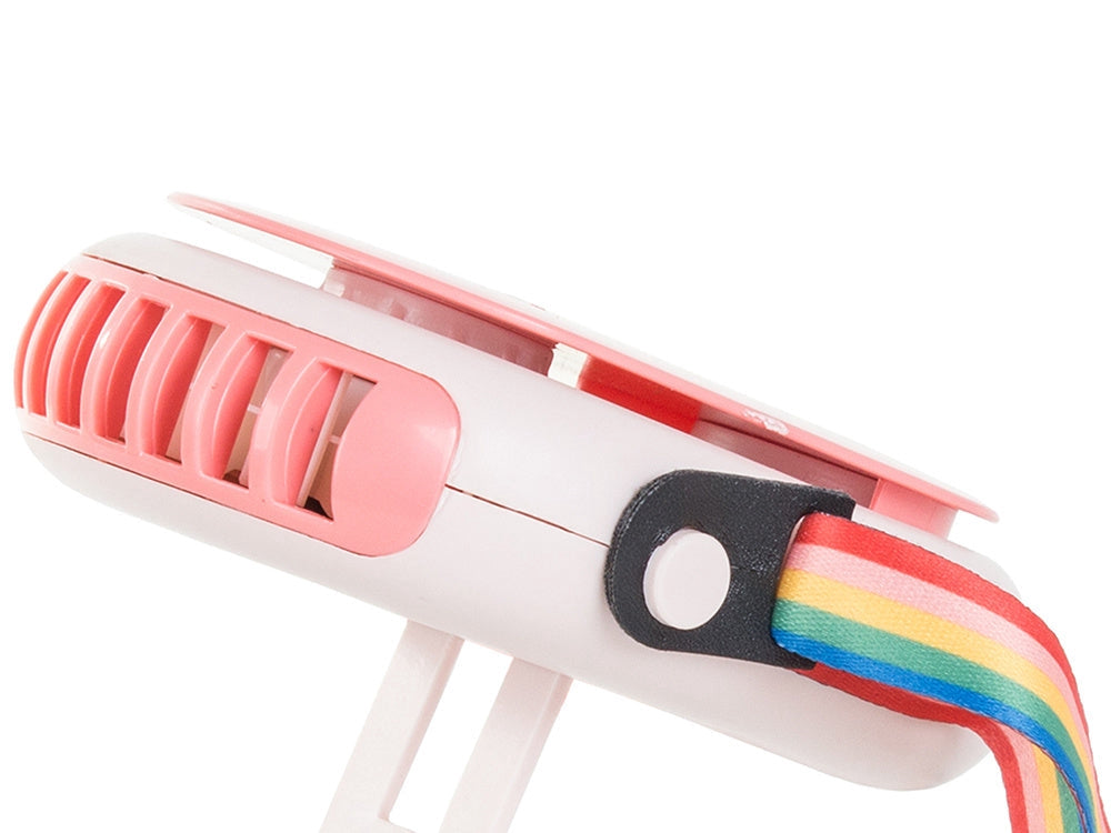 Nackfläkt med aromaterapi 3 hastigheter 2000 mAh USB blandade färger