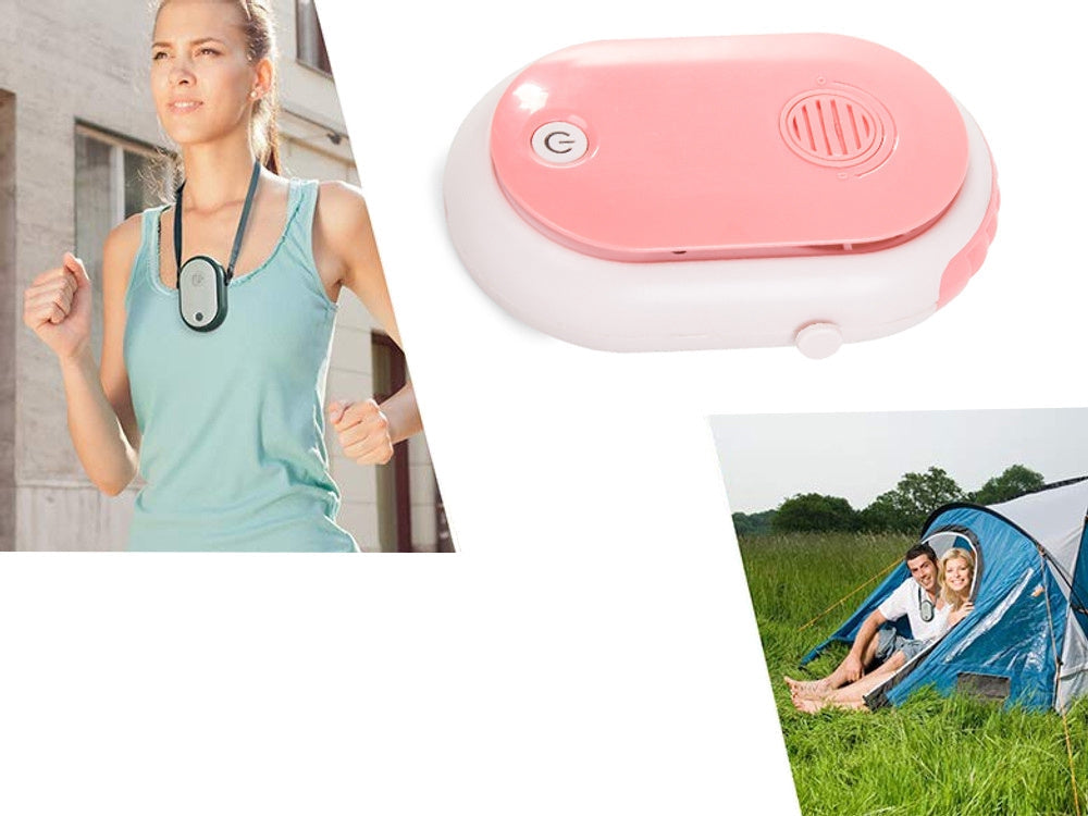 Nackfläkt med aromaterapi 3 hastigheter 2000 mAh USB blandade färger