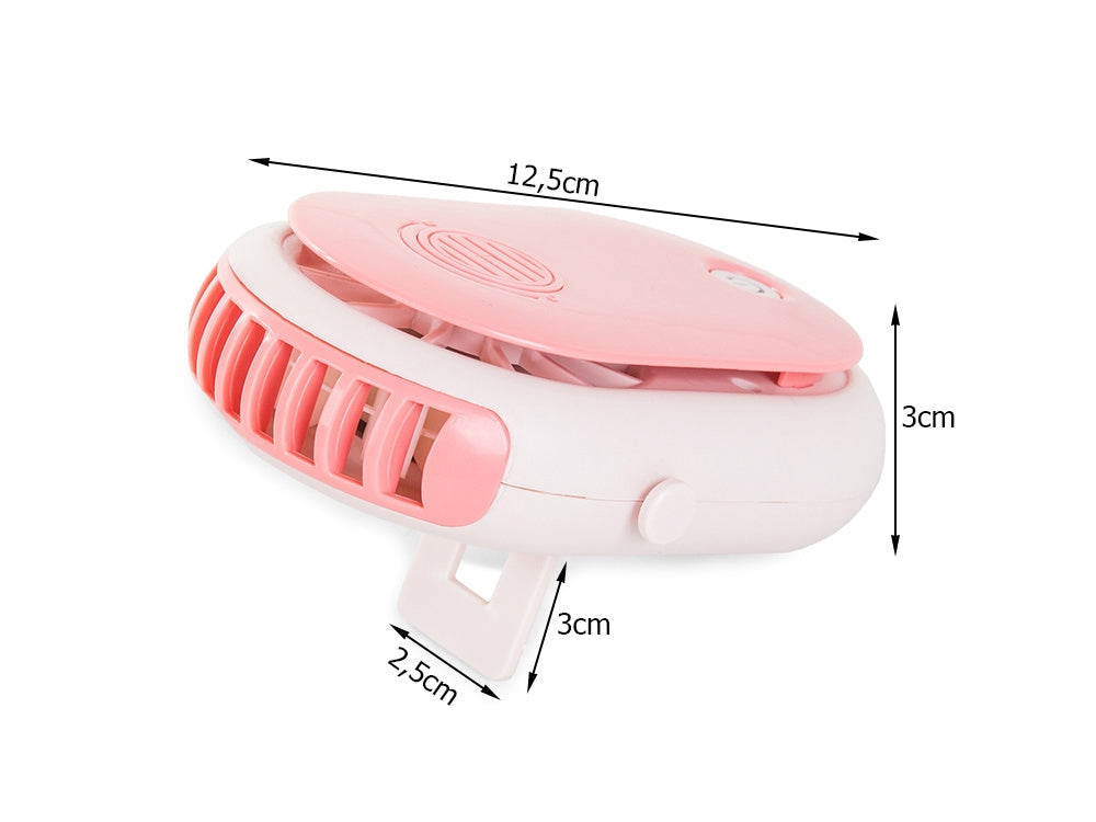 Nackfläkt med aromaterapi 3 hastigheter 2000 mAh USB blandade färger