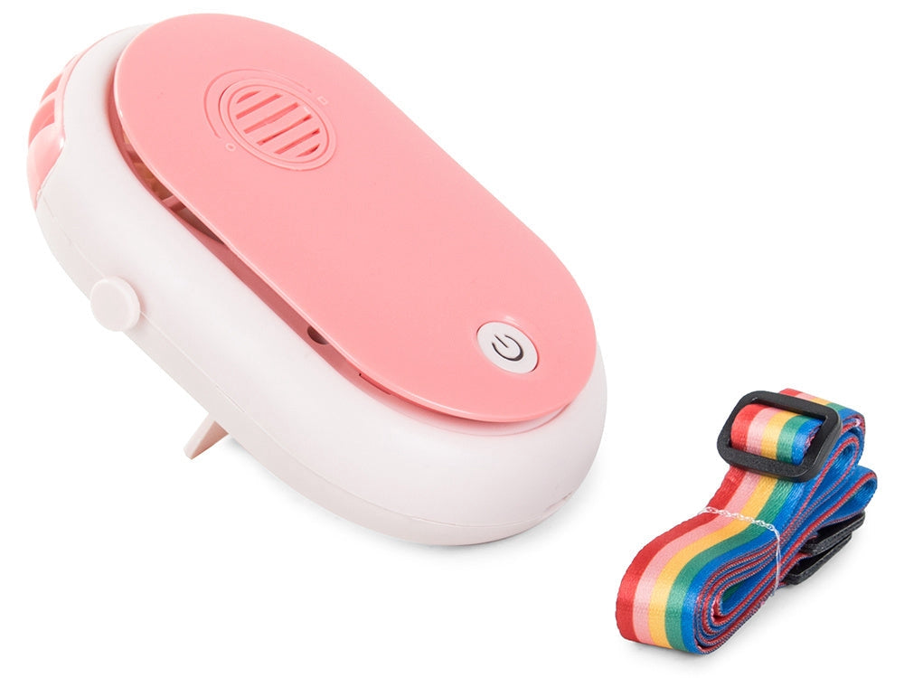 Nackfläkt med aromaterapi 3 hastigheter 2000 mAh USB blandade färger