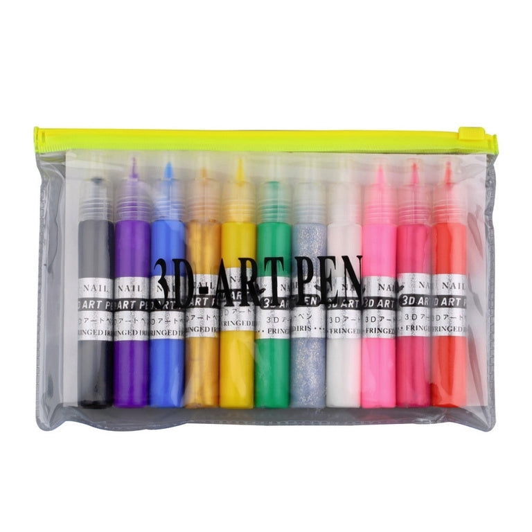 Nagellackspennor & nail art pens set 12-pack för nageldekoration