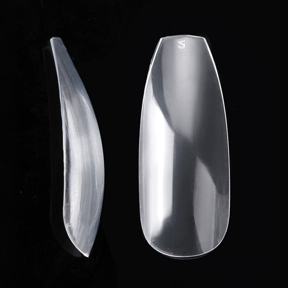 Nageltippar ballerina clear 500 st, storlek 0-9 (50 st/storlek)