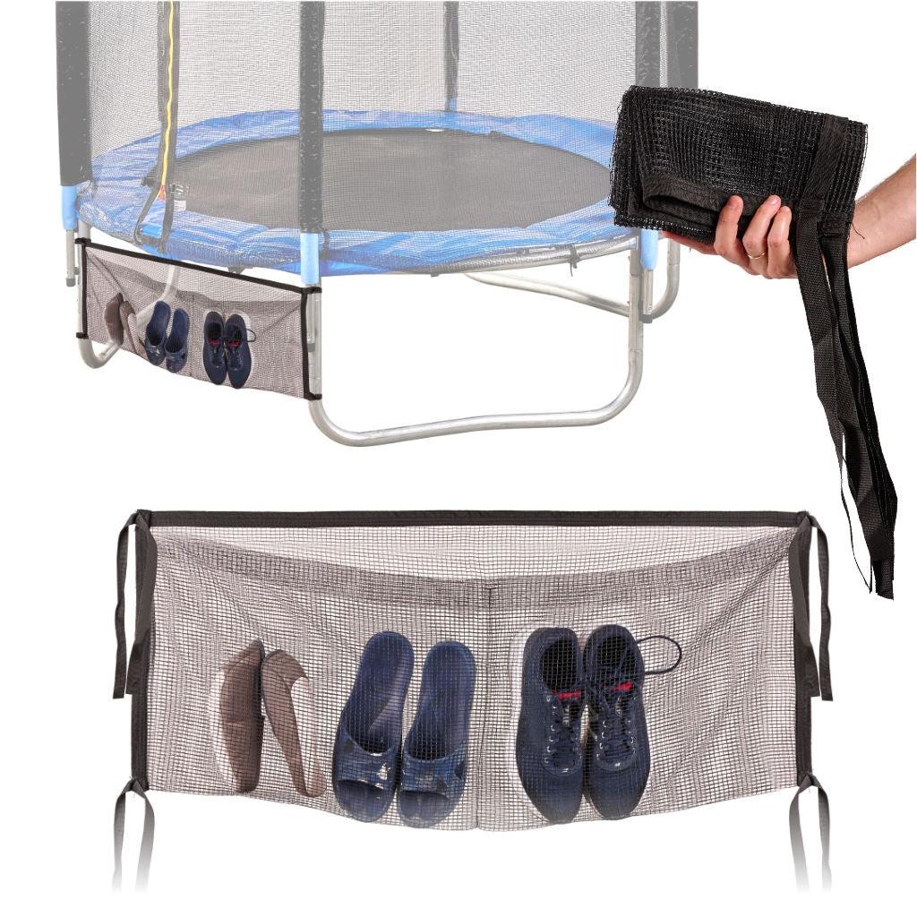 Nätväska för trampolin 2 fickor 110x46 cm svart polyester