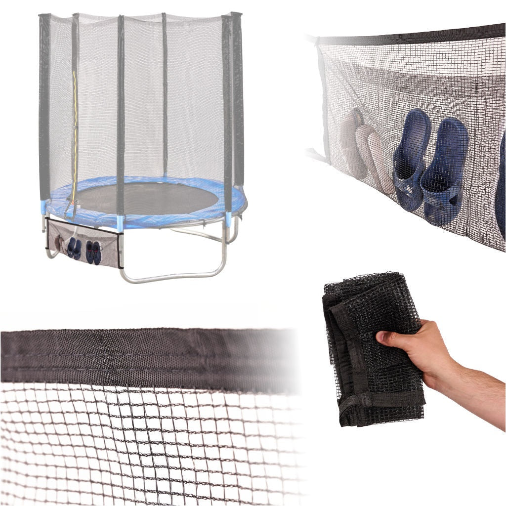 Nätväska för trampolin 2 fickor 110x46 cm svart polyester