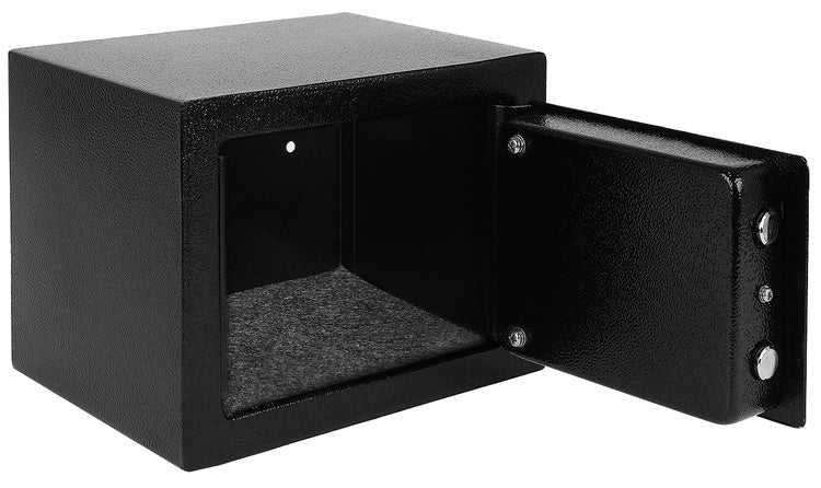 Nyckelsafe säkerhetsskåp med nyckellås svart 23x17x17 cm 3 nycklar