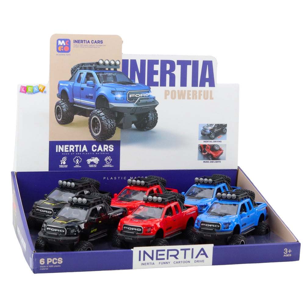 Off-road leksaksbil 19 cm med ljus/ljud, öppningsbara dörrar