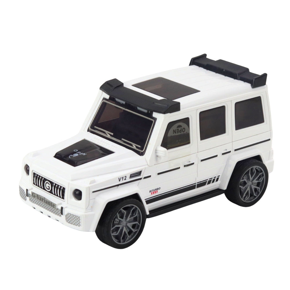 Off-road leksaksbil 20 cm med utfällbar bana & launcher + liten bil