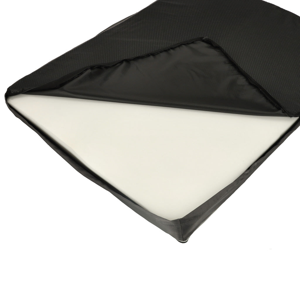 Ortopedisk hund- och kattbädd 90x70x10 cm tvättbart överdrag mörkgrå
