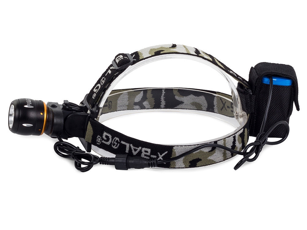 Pannlampa CREE XML-T6 LED zoom 400 m med baklampa och cykelfästen