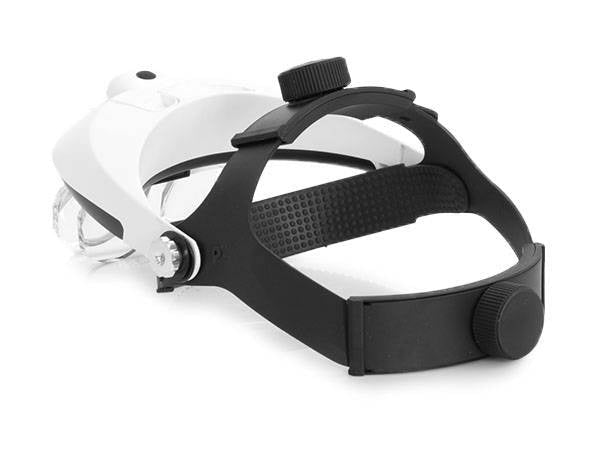 Pannlupp med LED 5 utbytbara linser 1x-3,5x max 6x