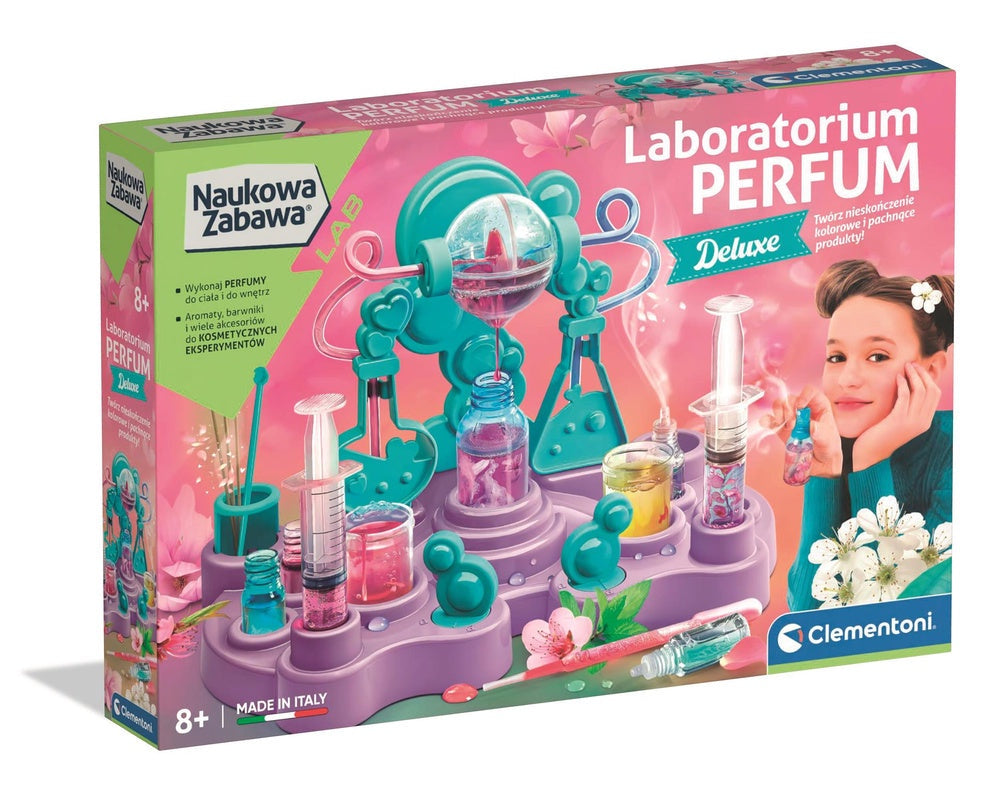 Parfymlaboratorium vetenskapskit för barn 8+ med doftbas och färgämnen