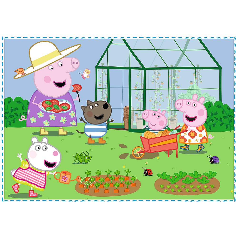 Peppa Pig 4-i-1 barnpussel Holiday Memories 4 pussel i set