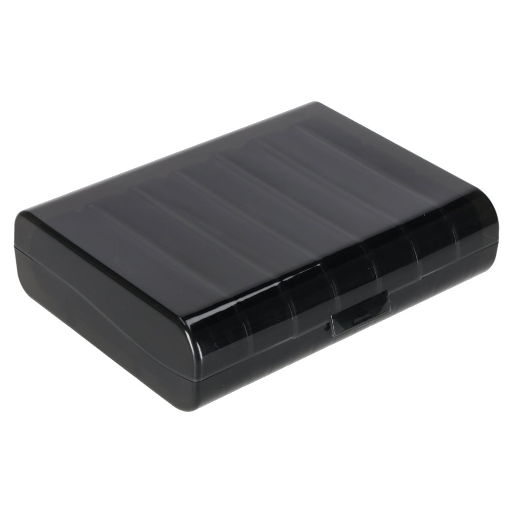 Pillerdosa veckoplanerare 7 dagar 3 fack/dag svart med lås