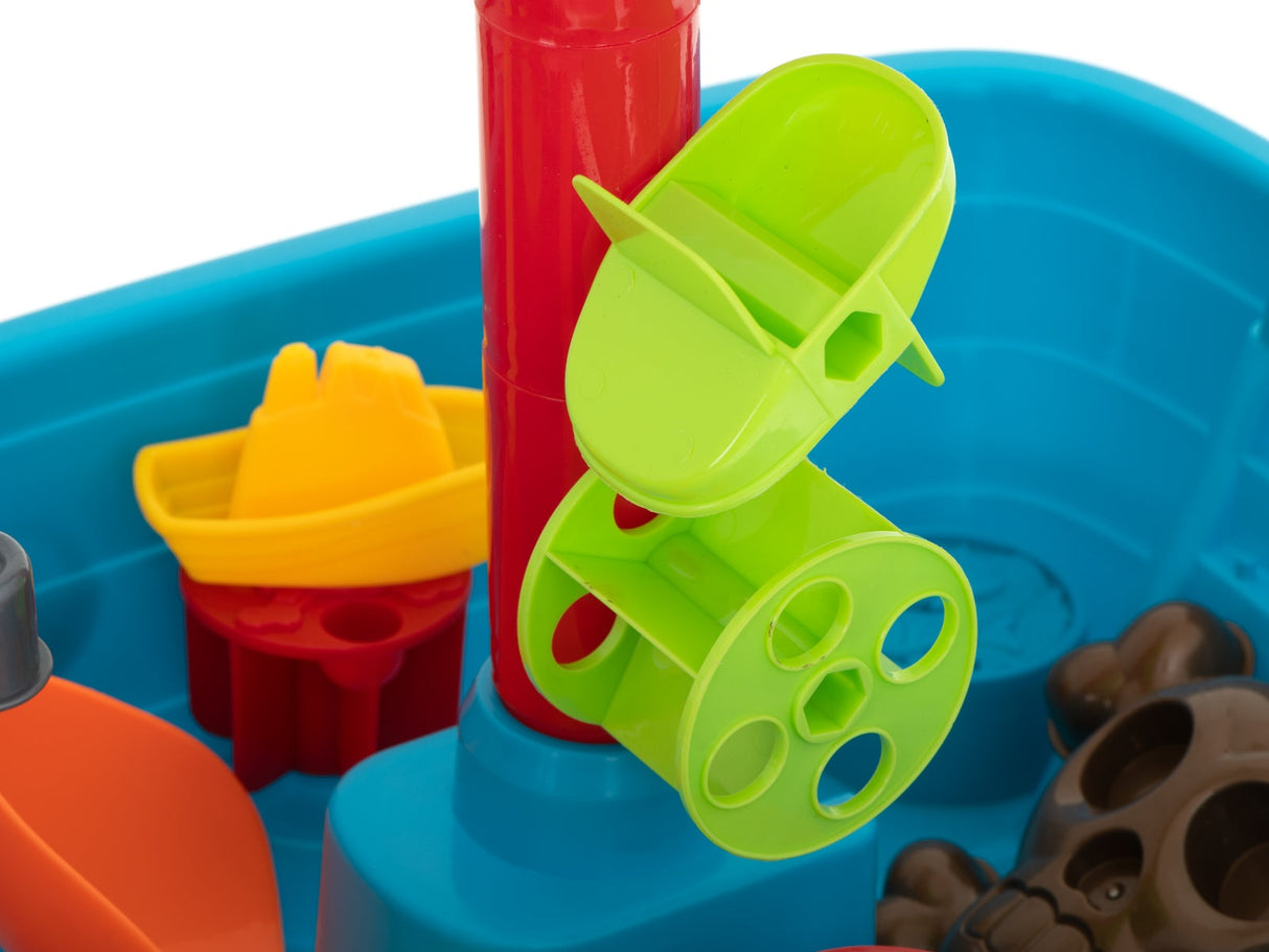 Piratskepp sand- och vattenlekset med fontän, tillbehör, 3+ år