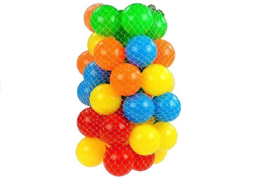 Plastbollar 7 cm 50-pack färgmix till bollhav/pool