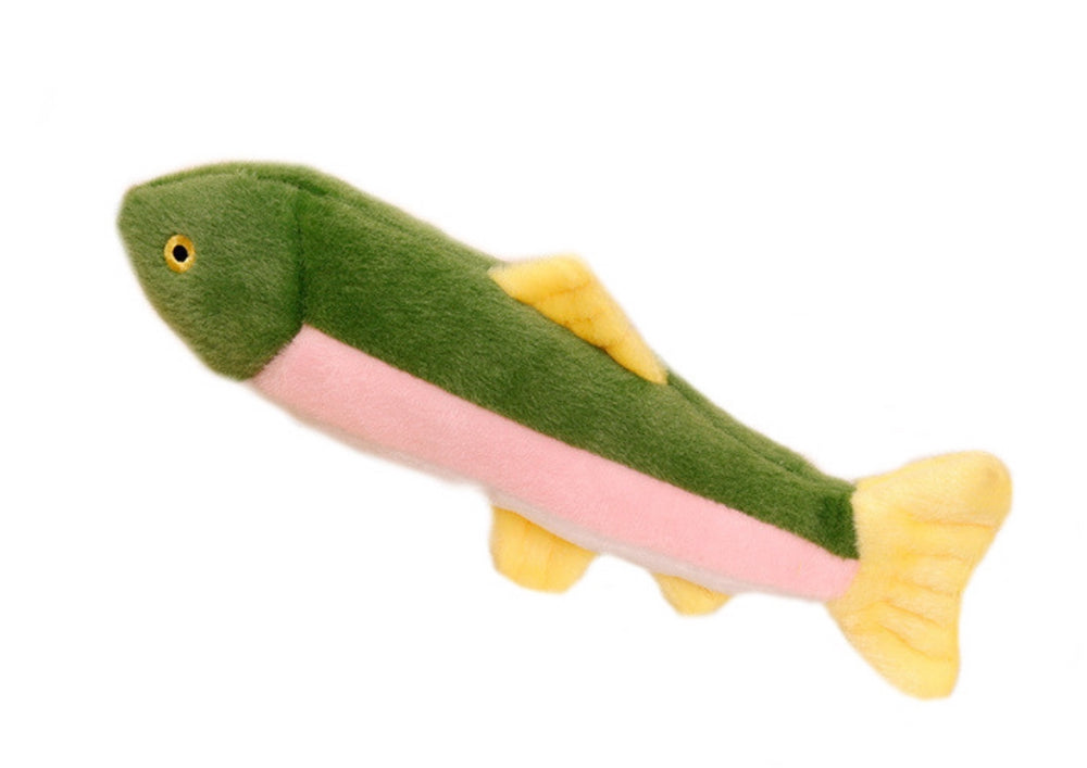 Plyschfisk med pip 30 cm färgglad CE-märkt från 3 år
