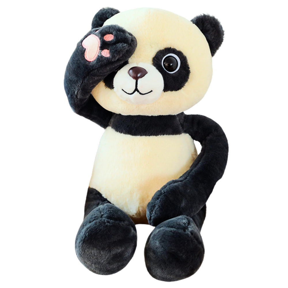 Plyschpanda med magneter i tassar och ögon 23 cm