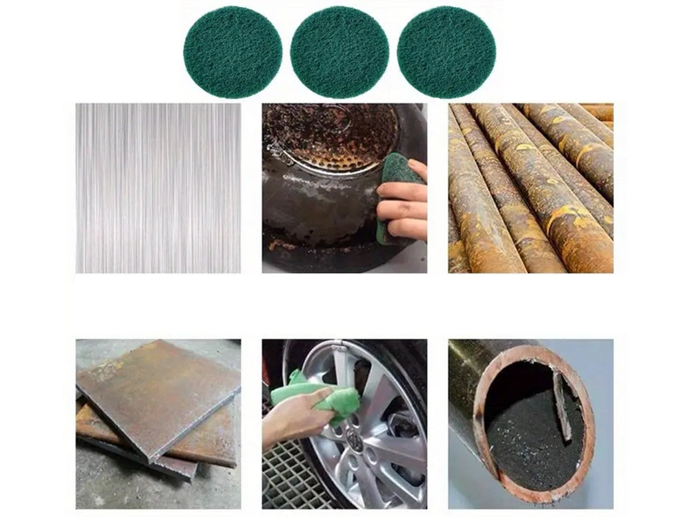 Poleringsset för borrmaskin 23 delar borstar och svampar M10/8 mm