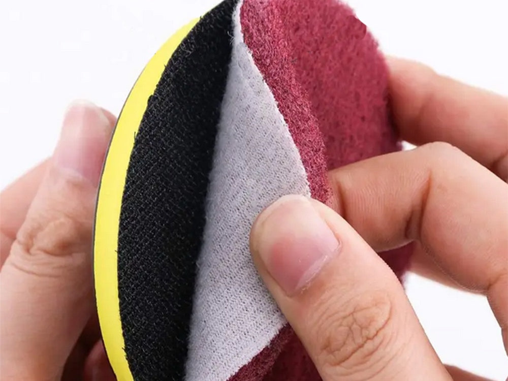 Poleringsset för borrmaskin 23 delar borstar och svampar M10/8 mm