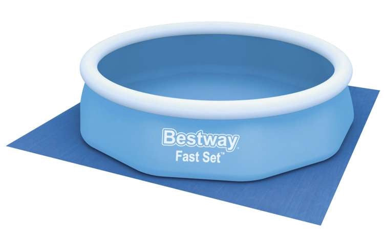 Poolmatta PVC 335x335 cm skydd mot smuts/punktering för alla pooltyper