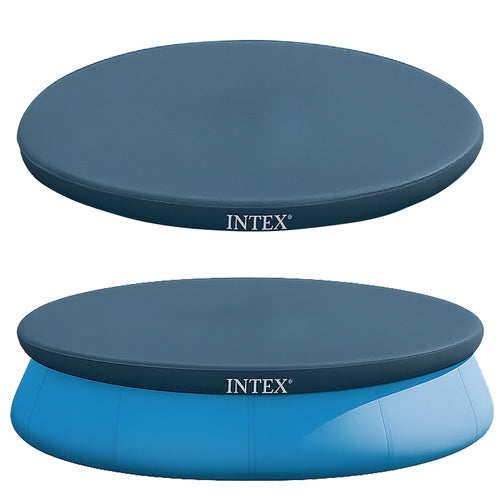 Poolöverdrag för Intex Easy Set 366 cm, vinyl 110 g/m² mörkblå