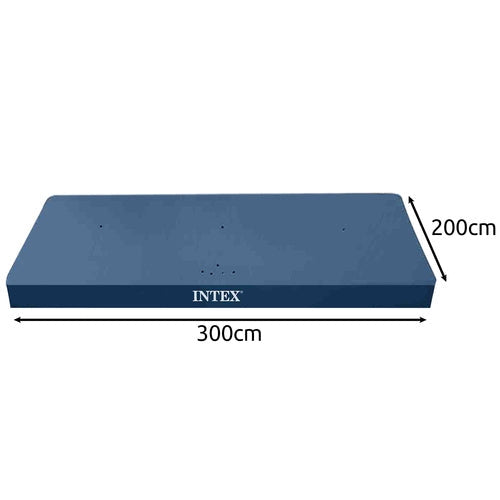 Poolöverdrag för rampool 300x200 cm mörkblå med fästsnöre