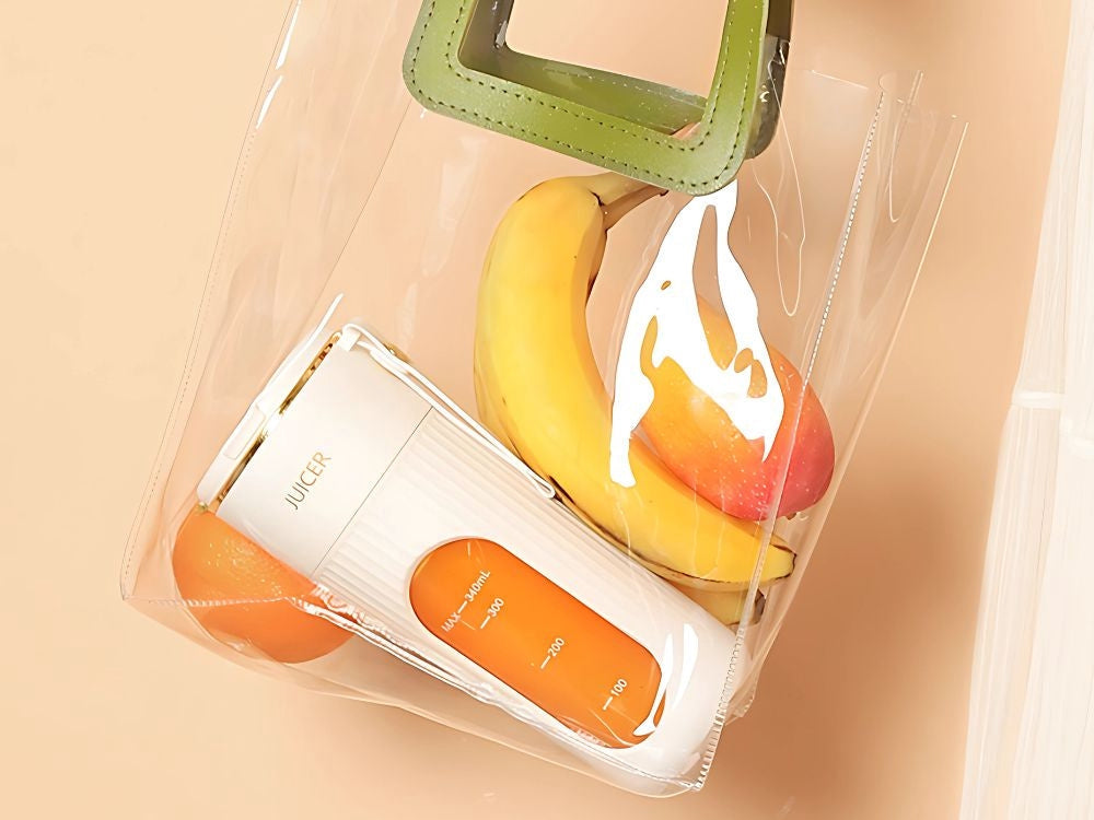Portabel USB-blender 340 ml med 10 blad Type-C uppladdningsbar blandade färger