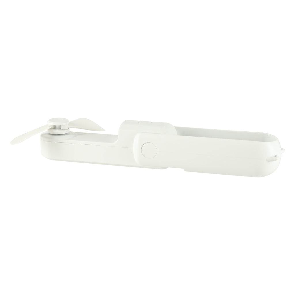 Portabel mini-fläkt hopfällbar med powerbank 1200 mAh USB-C