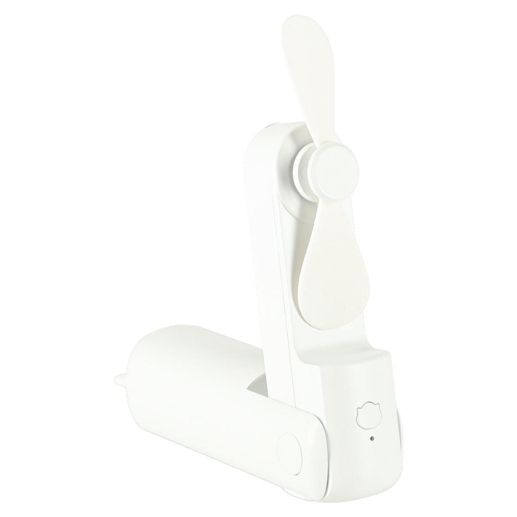 Portabel mini-fläkt hopfällbar med powerbank 1200 mAh USB-C