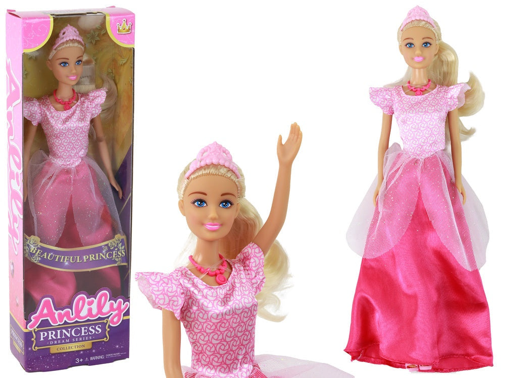 Prinsessdocka 30 cm med klänning och halsband, Anlily