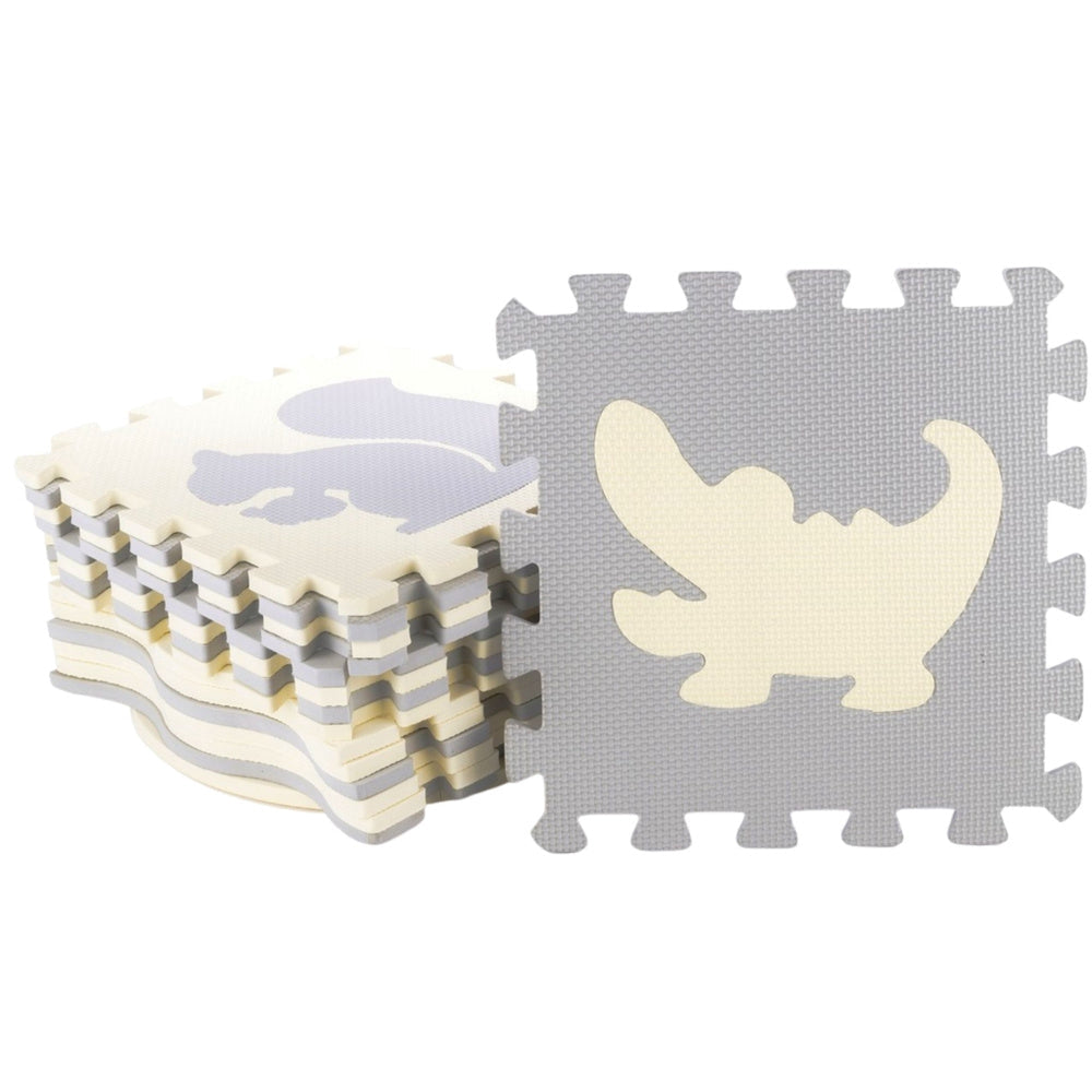 Pusselmatta i EVA-skum 9 delar 30,5x30,5 cm med djurformer