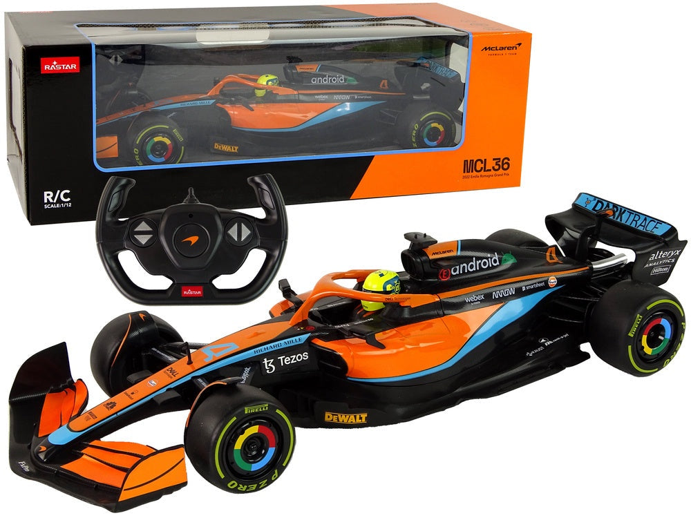 RC-bil McLaren F1 1:12 orange med fjärrkontroll