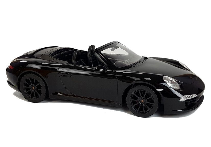 RC-bil Porsche 911 Carrera S 1:12 svart med LED-ljus 9 km/h