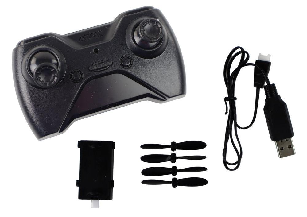 RC flygplan 4D-G3 med LED-lampor, 4 extra propellrar, 30 cm