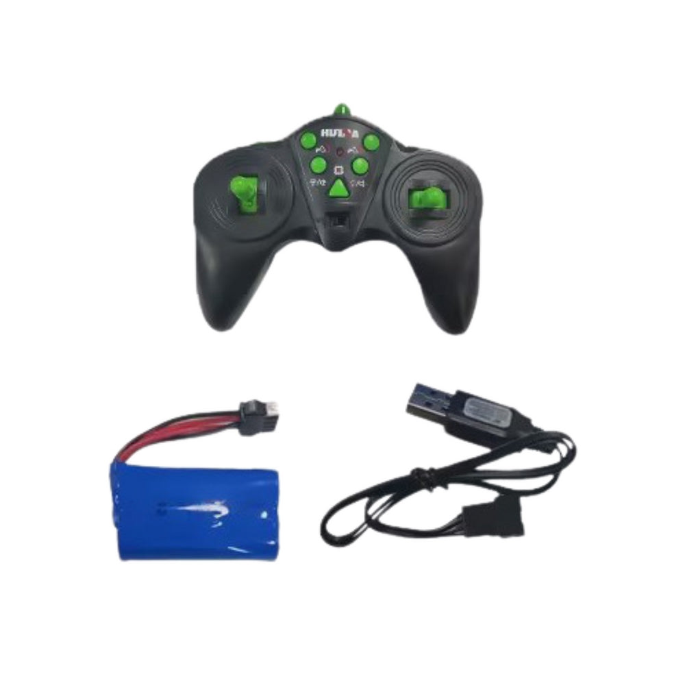 RC grävmaskin 1:14 9-kanals 2.4GHz med ljus/ljud metall 77 cm