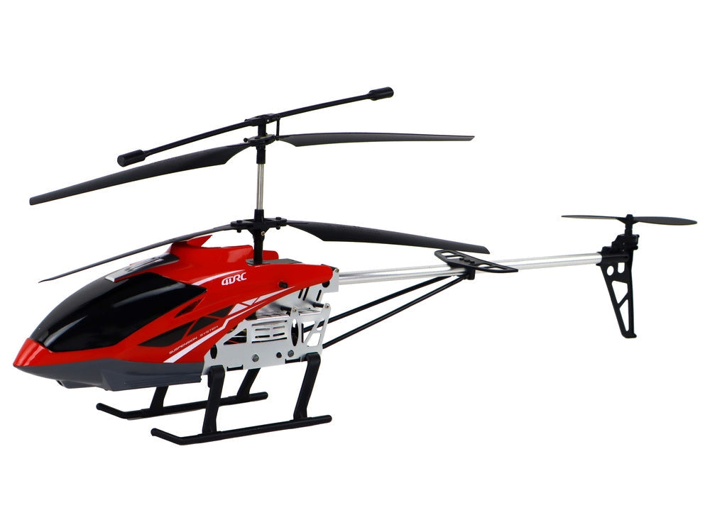 RC-helikopter 70 cm röd 2.4 GHz med gyroskop LED höjdhållning
