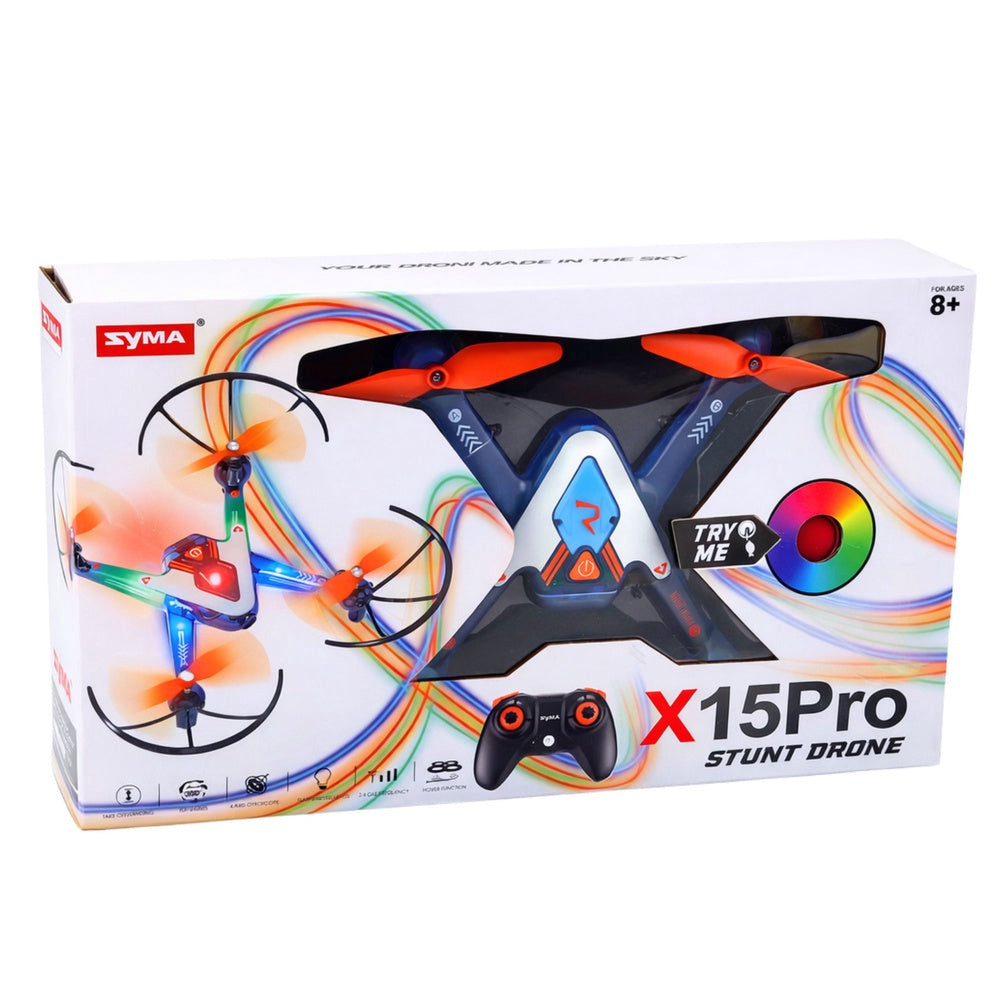 RC stuntdrönare X15 Pro 6-axlig gyro 2.4 GHz LED 360° stunts