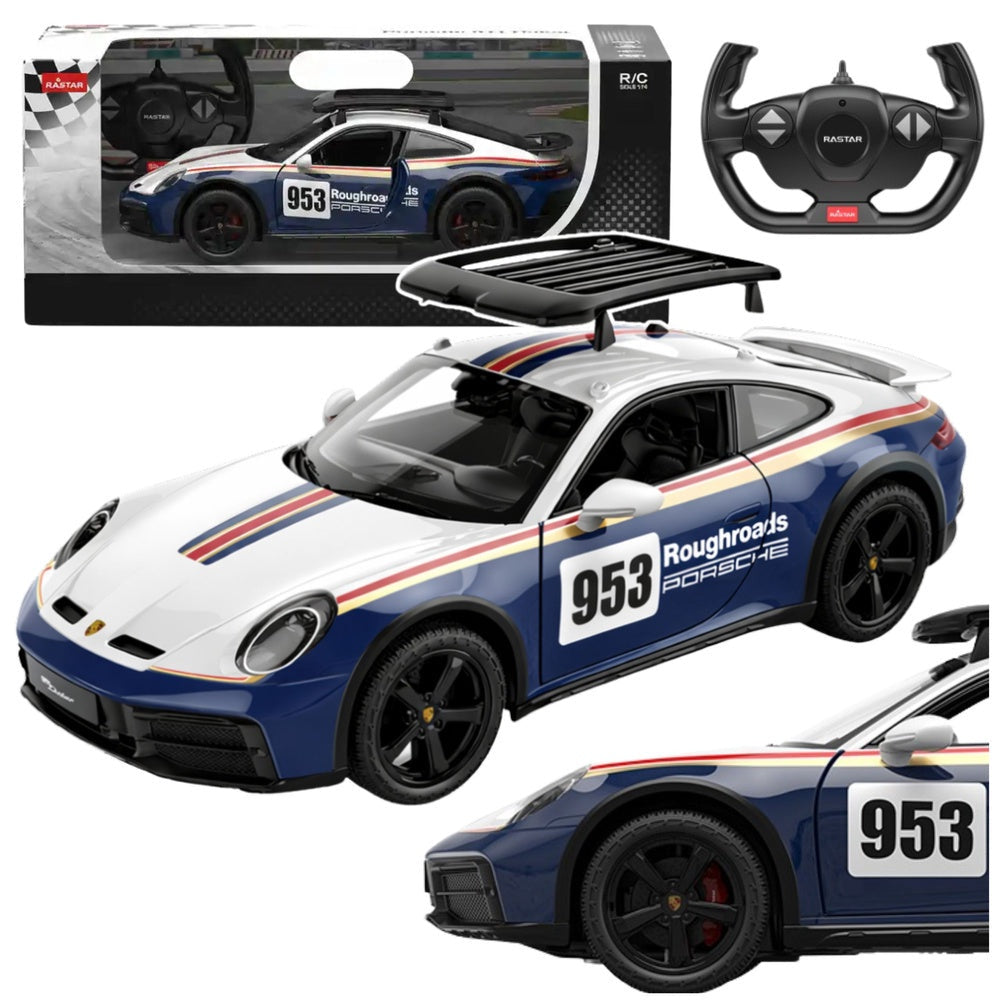 Radiostyrd bil Porsche 911 Dakar 1:14 2,4 GHz LED-ljus