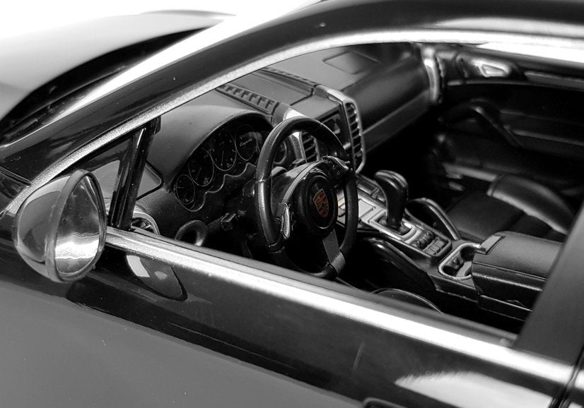 Radiostyrd bil Porsche Cayenne Turbo 1:14 svart med LED 2,4 GHz