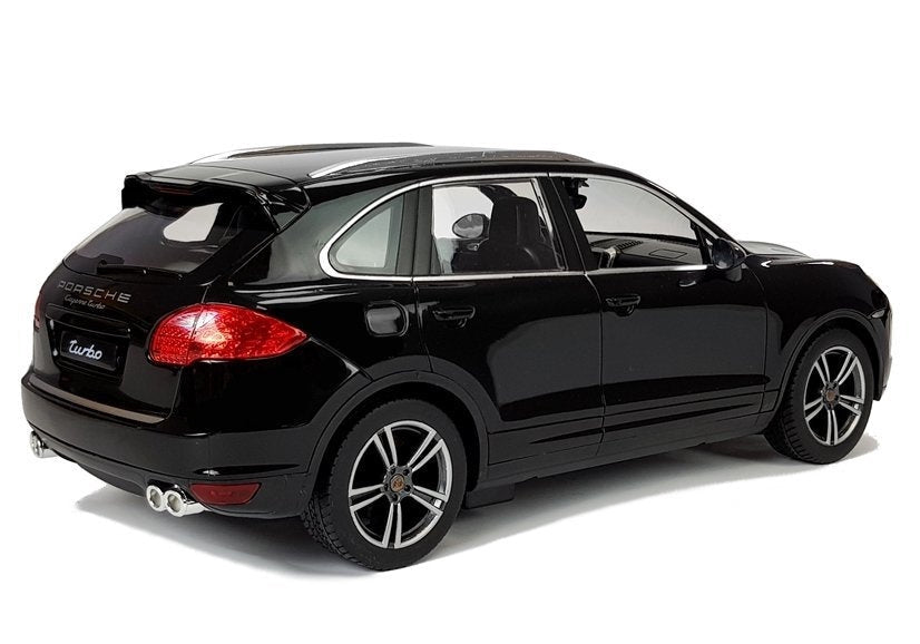 Radiostyrd bil Porsche Cayenne Turbo 1:14 svart med LED 2,4 GHz